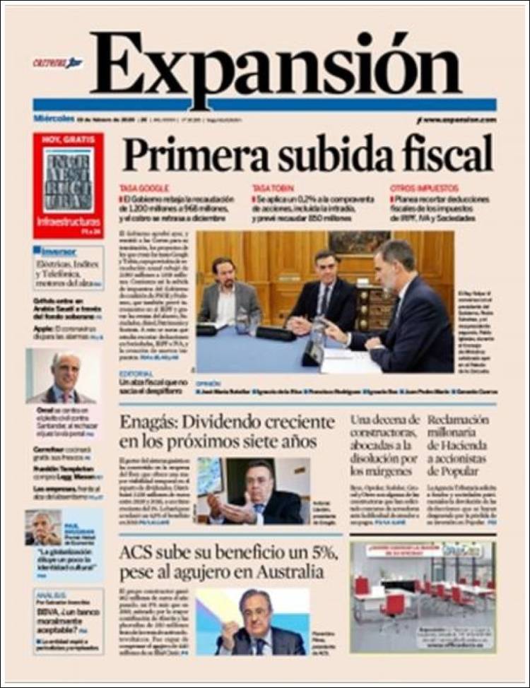 Portada de Expansión (Espa&ntilde;a)