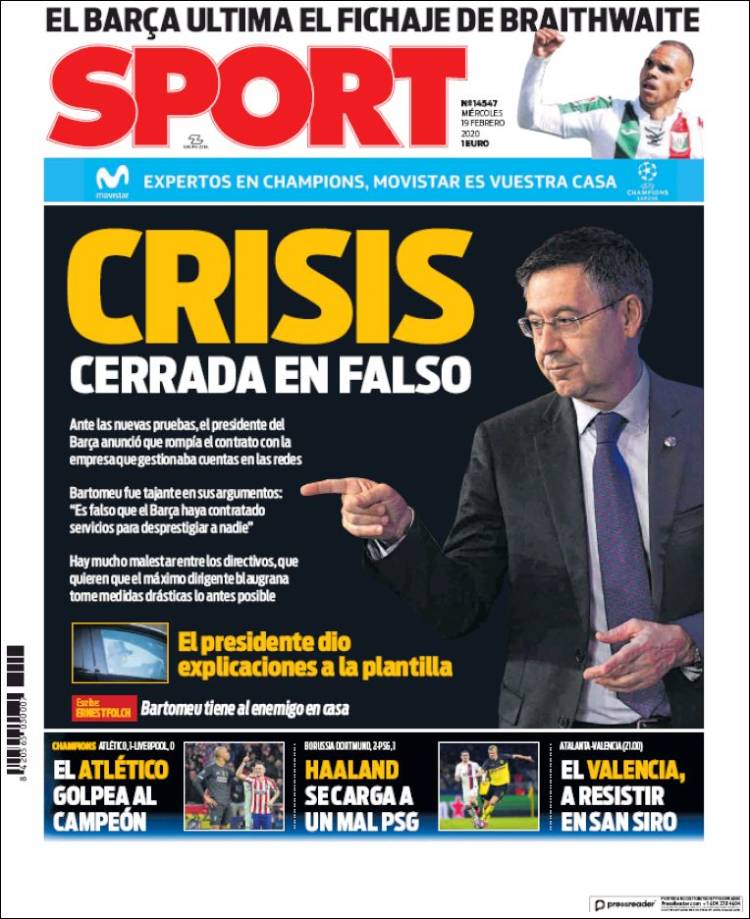 Portada de Sport (Espa&ntilde;a)