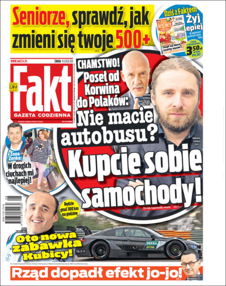 Portada de Fakt (Polonia)