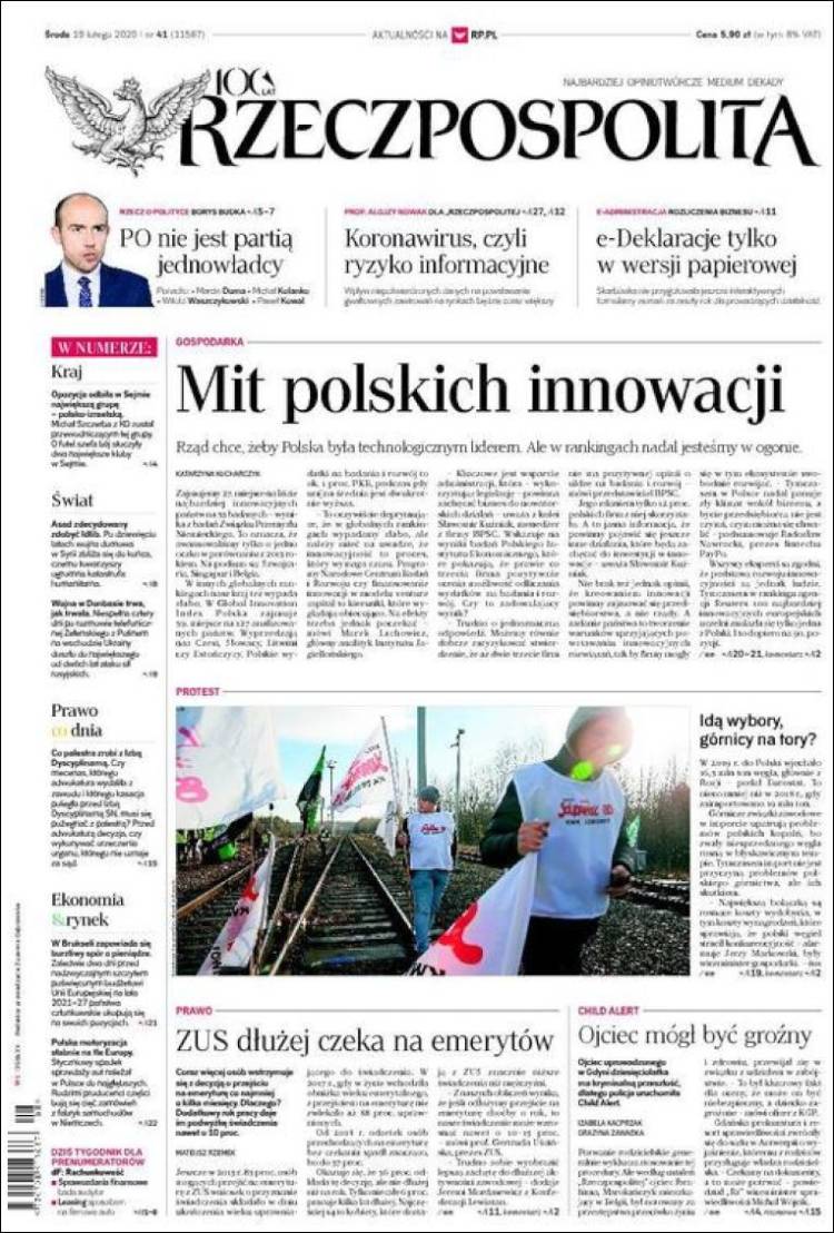 Portada de Rzeczpospolita (Polonia)