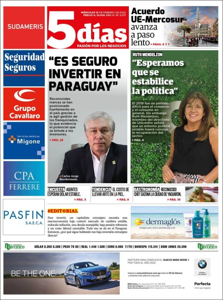 Portada de 5 Días (Paraguay)