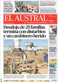 Portada de El Austral de Osorno (Chile)