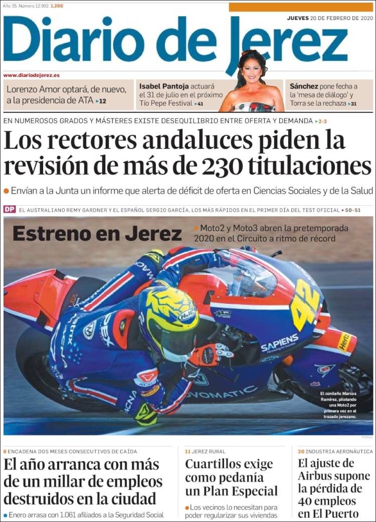 Portada de Diario de Jerez (Espa&ntilde;a)