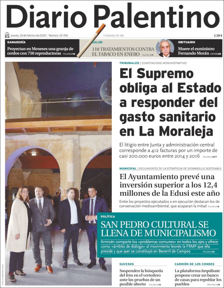 Portada de Diario Palentino (Espa&ntilde;a)