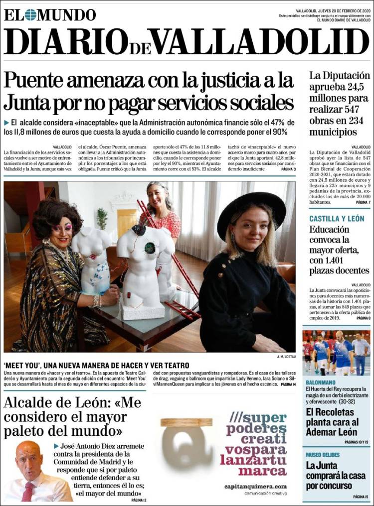 Portada de Diario de Valladolid (Espa&ntilde;a)