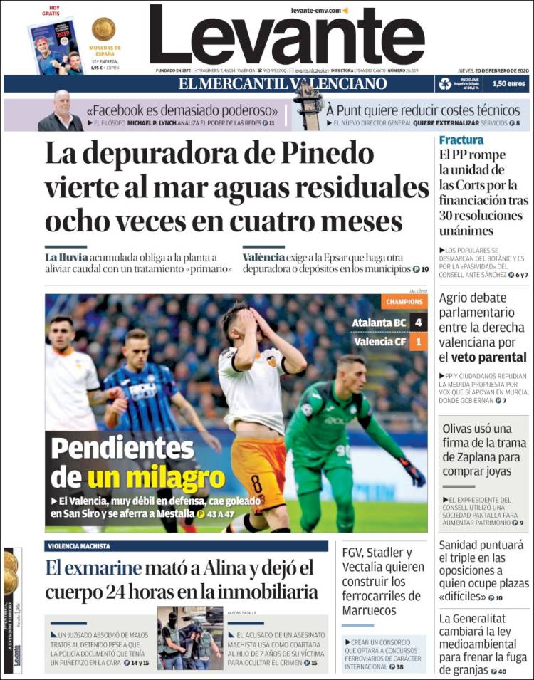 Portada de Levante (Espa&ntilde;a)