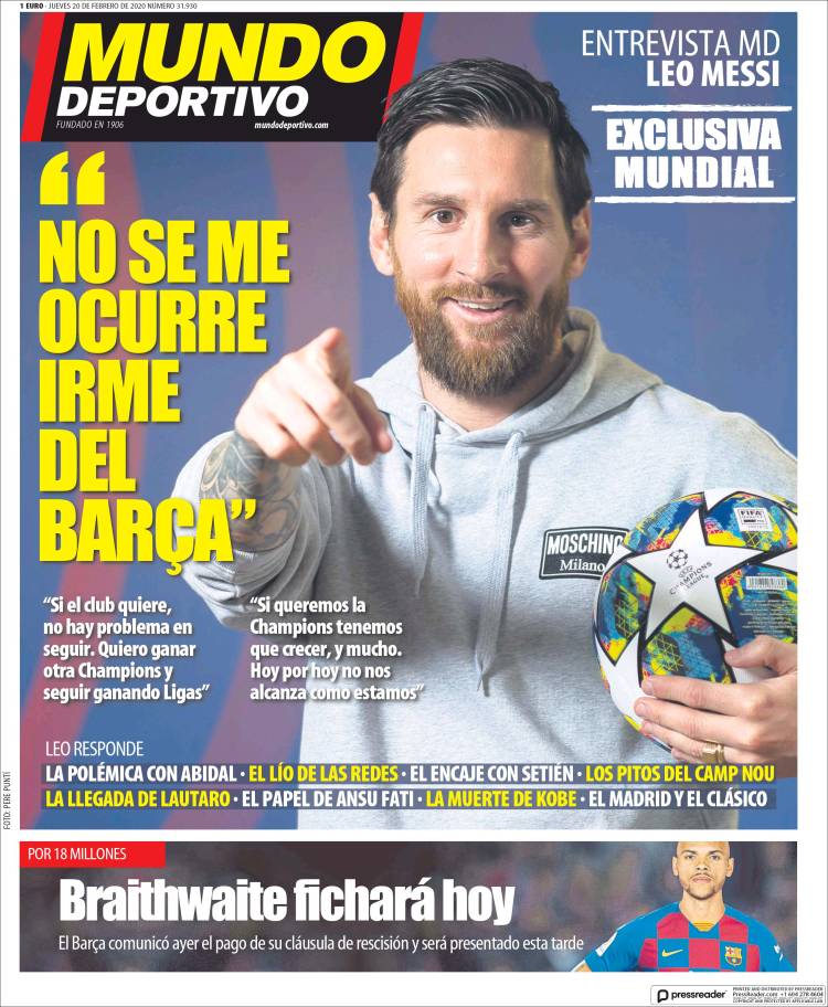 Portada de El Mundo Deportivo (Espa&ntilde;a)