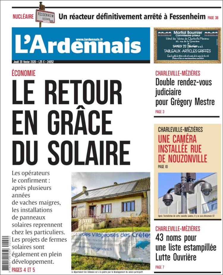 Portada de L'Ardenais (Francia)