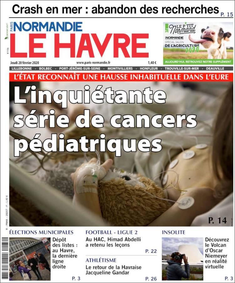 Portada de Le Havre Libre (Francia)