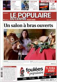 Portada de Le Populaire du Centre (Francia)