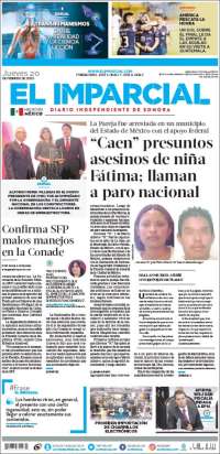 Portada de El Imparcial (México)