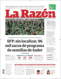 Portada de La Razón (México)