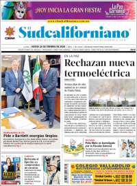 Portada de El Sudcaliforniano (México)