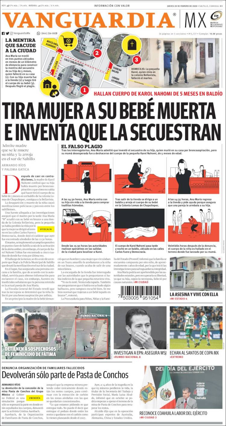 Portada de Vanguardia (México)