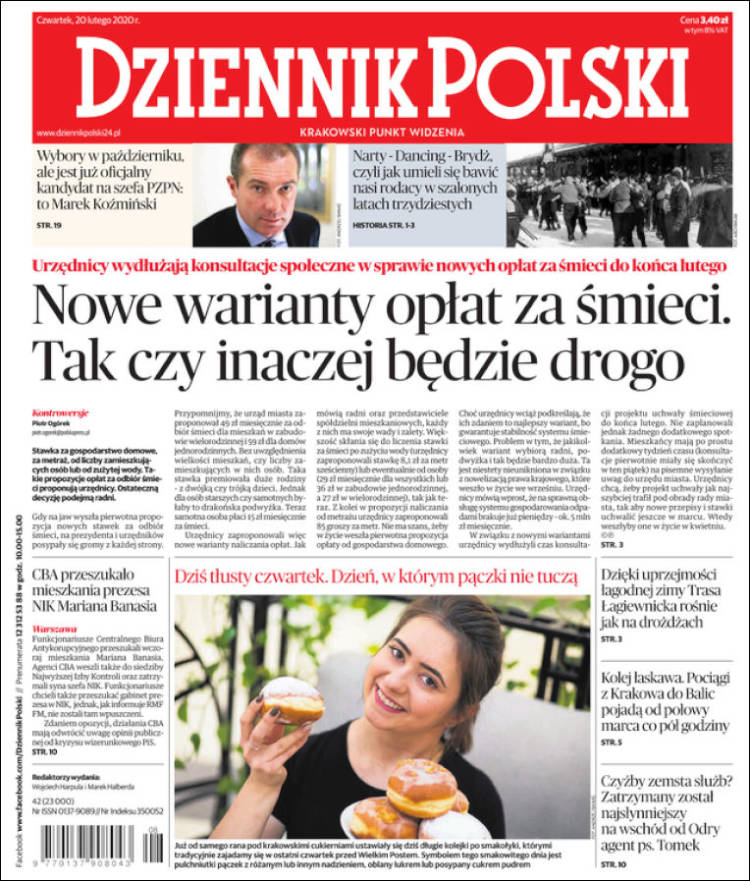 Portada de Dziennik (Polonia)
