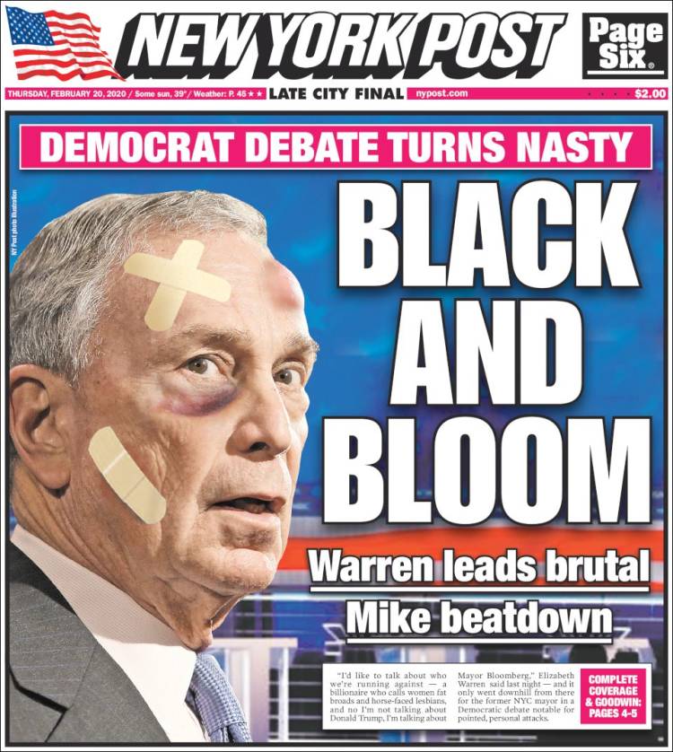 Portada de New York Post (USA)