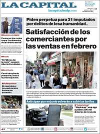 Portada de Diario La Capital - Mar del Plata (Argentina)