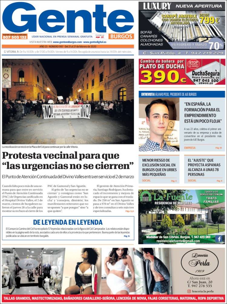 Portada de Gente en Burgos (Espa&ntilde;a)