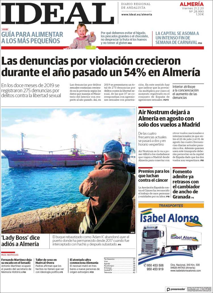 Portada de Ideal Almeria (Espa&ntilde;a)