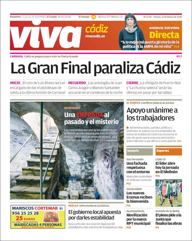 Portada de Información - Cadiz (Espa&ntilde;a)