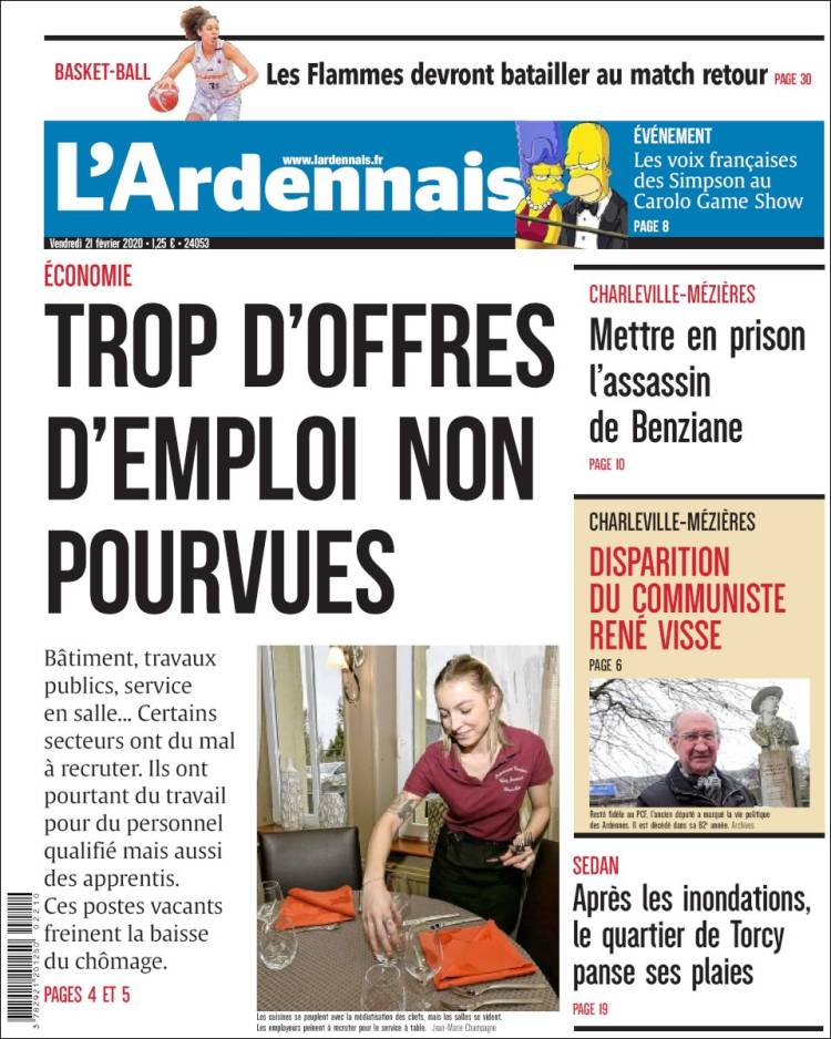 Portada de L'Ardenais (Francia)