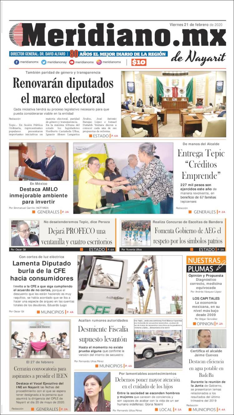Portada de Meridiano (México)