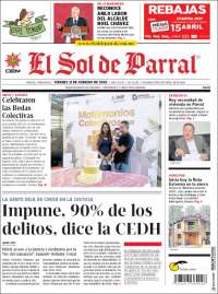 Portada de El Sol de Parral (México)