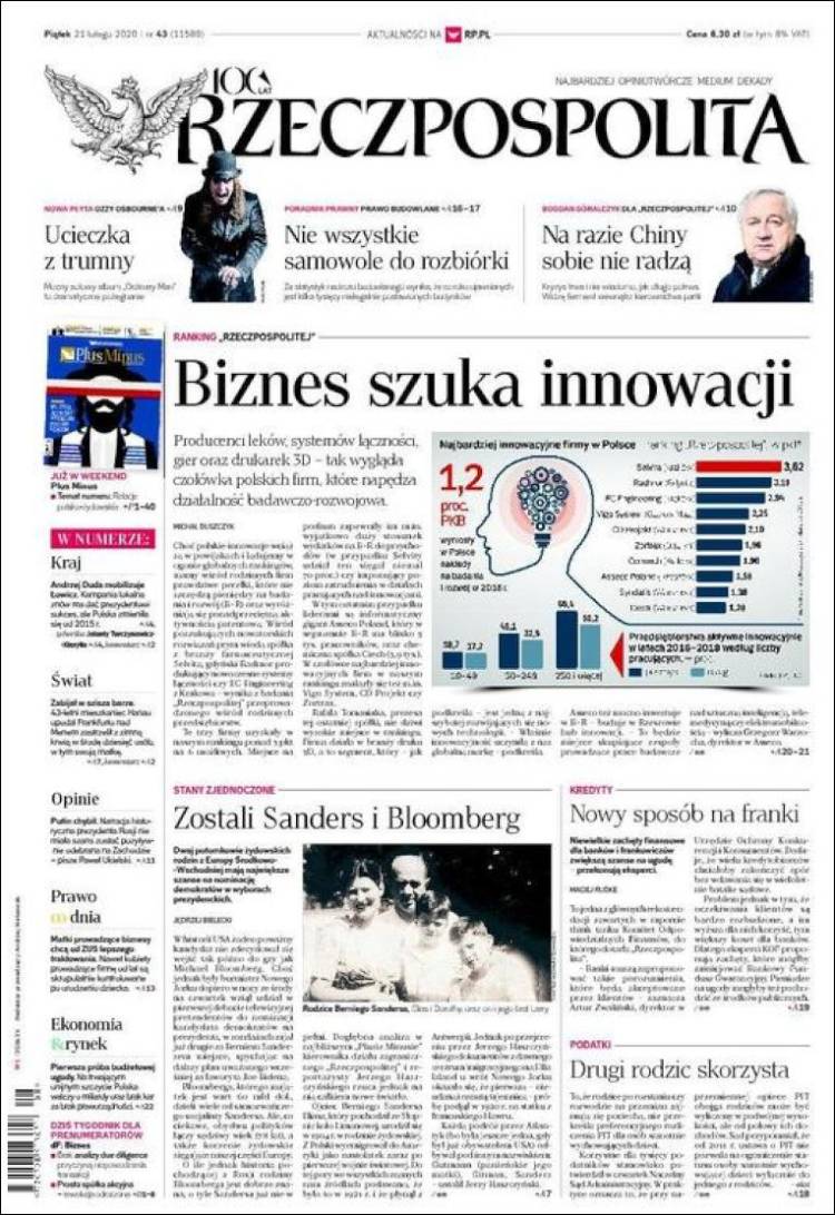 Portada de Rzeczpospolita (Polonia)