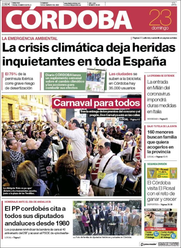 Portada de Diario de Córdoba (Espa&ntilde;a)