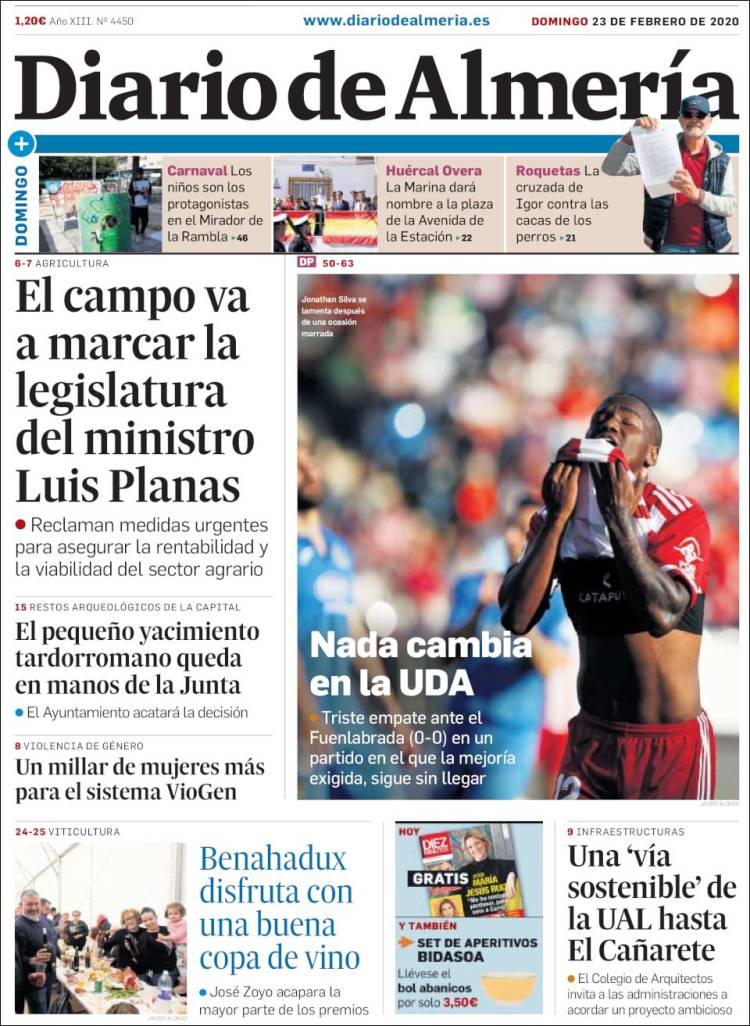 Portada de Diario de Almería (Espa&ntilde;a)