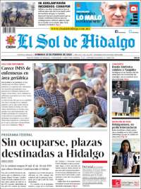 Portada de El Sol de Hidalgo (México)