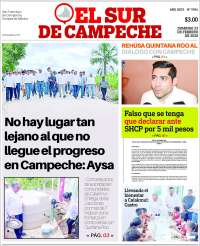 Portada de El Sur de Campeche (México)