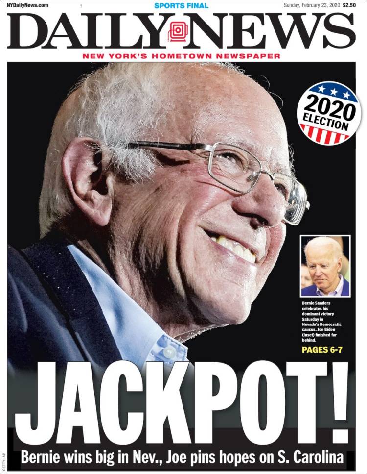 Portada de Daily News - New York (USA)