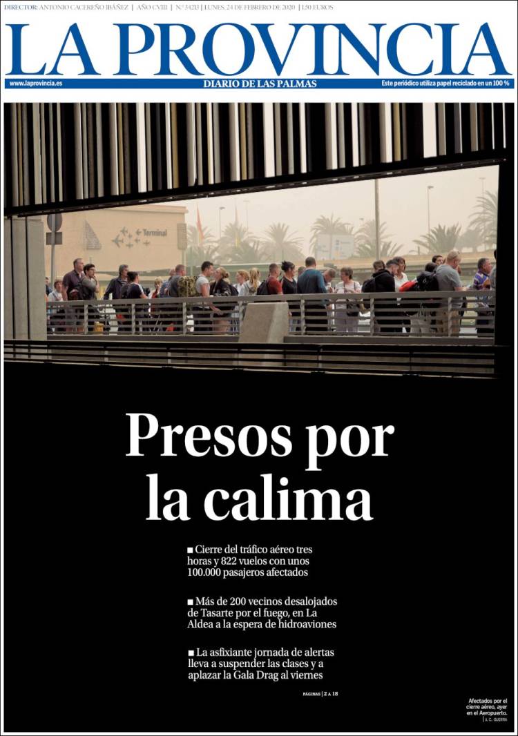 Portada de La Provincia (Spain)