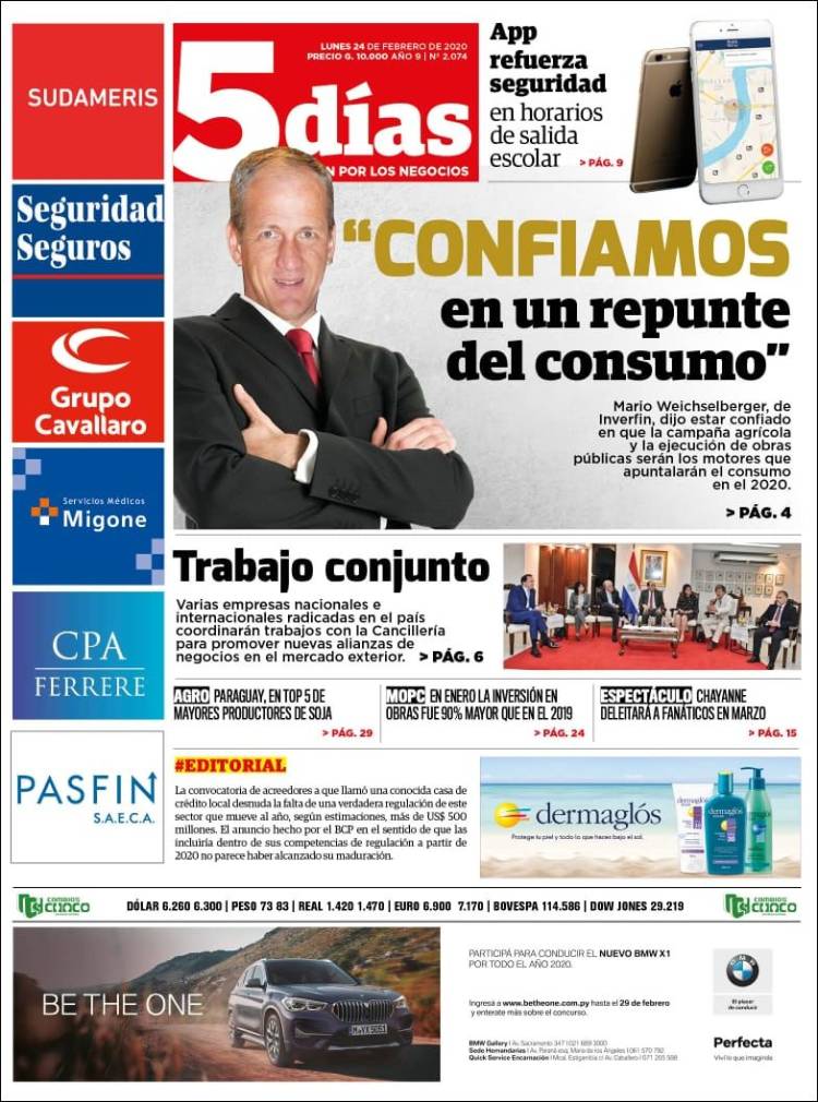 Portada de 5 Días (Paraguay)