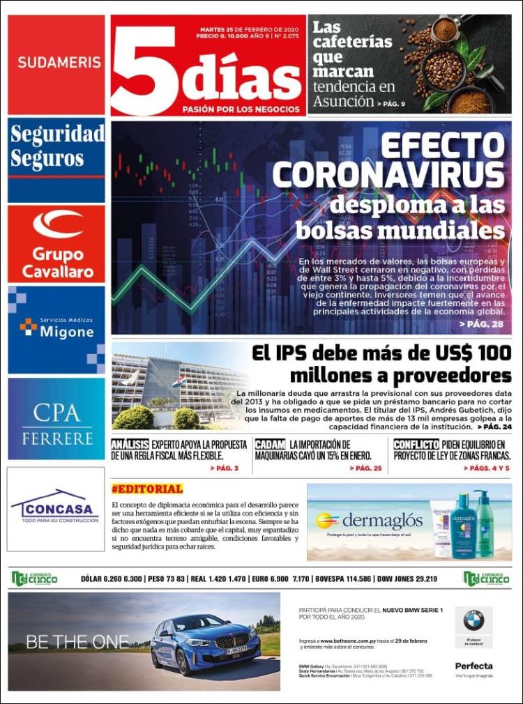 Portada de 5 Días (Paraguay)