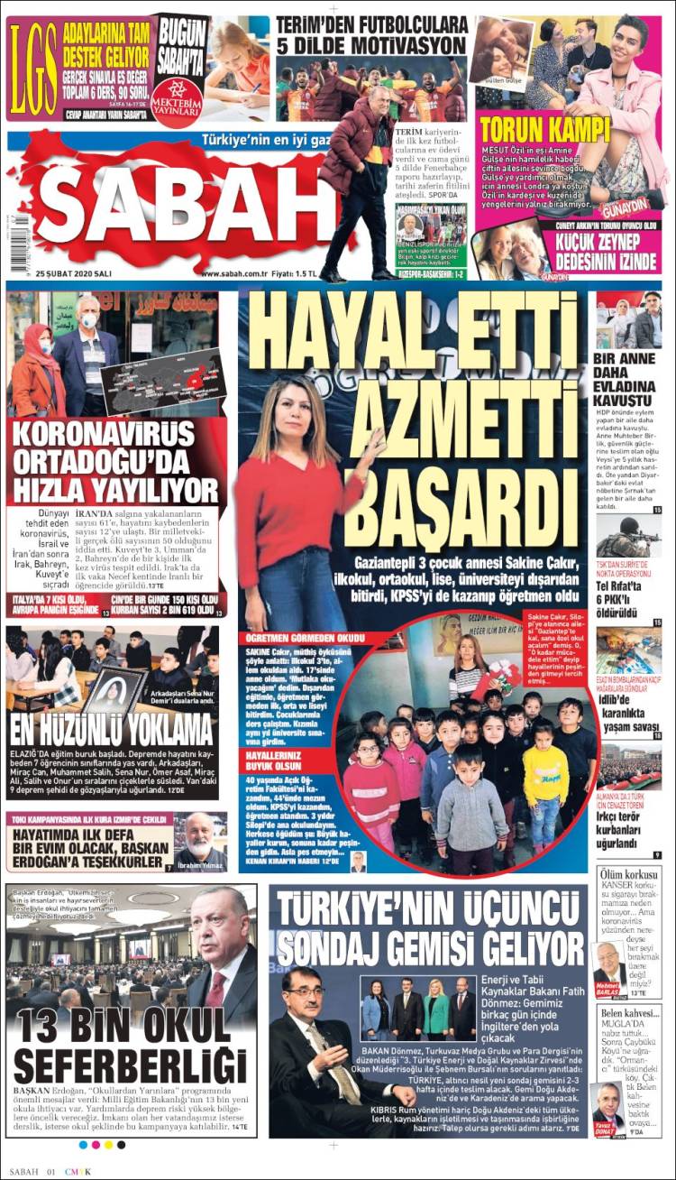 Portada de Sabah (Turkey)