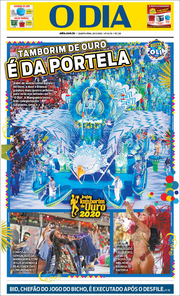 Portada de O Dia (Brasil)