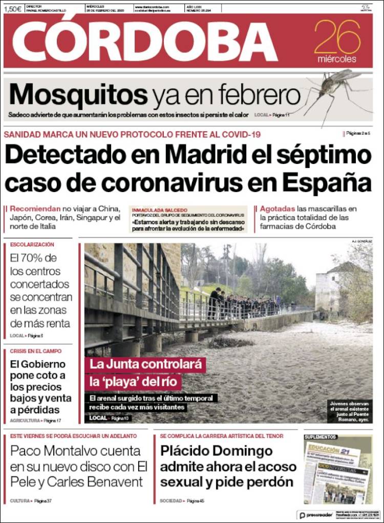 Portada de Diario de Córdoba (Espa&ntilde;a)