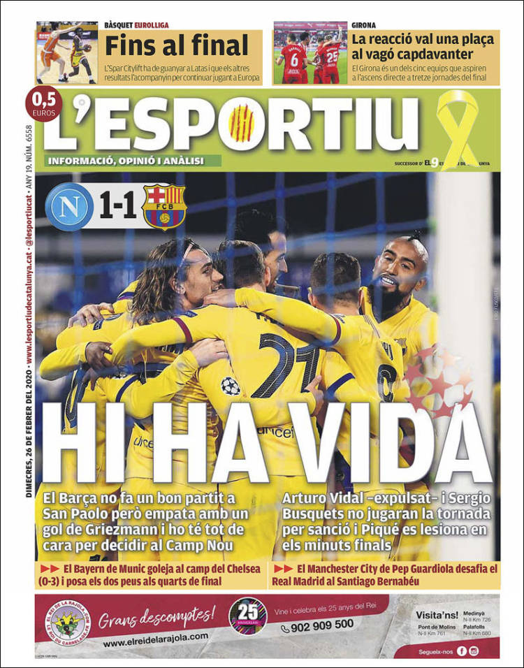Portada de L'Esportiu : Girona (Espa&ntilde;a)