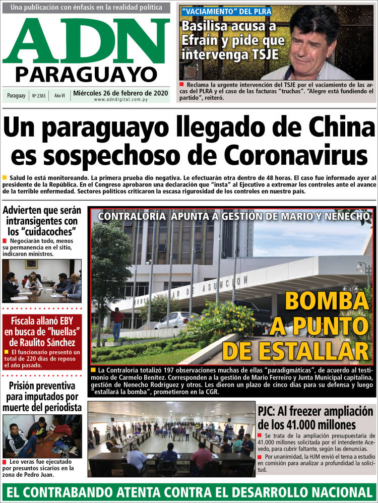 Portada de ADN Paraguayo (Paraguay)