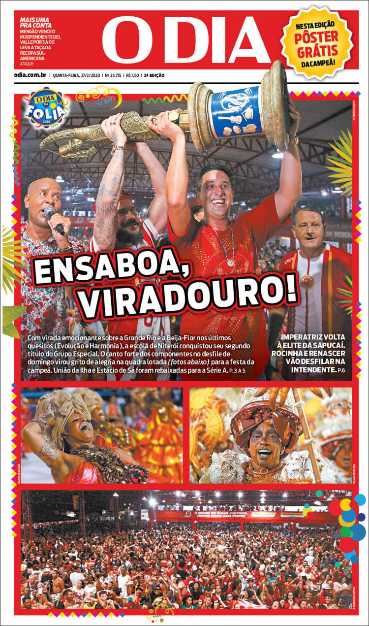 Portada de O Dia (Brasil)