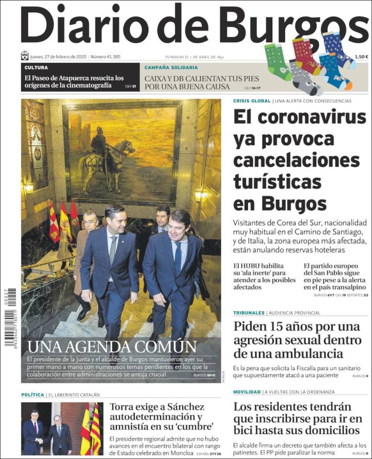 Portada de Diario de Burgos (Espa&ntilde;a)