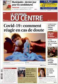 Portada de Le Journal du Centre (Francia)