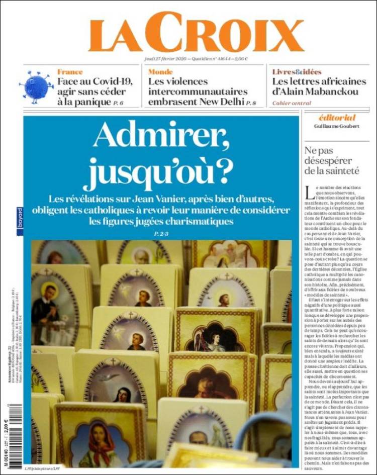 Portada de La Croix (Francia)