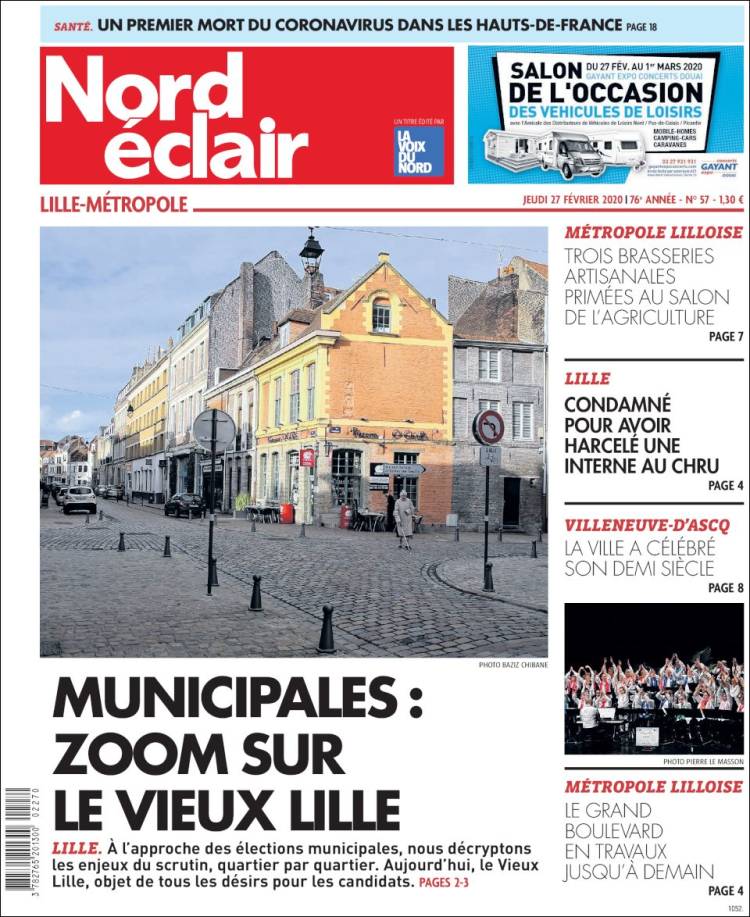 Portada de Nord Éclair (Francia)