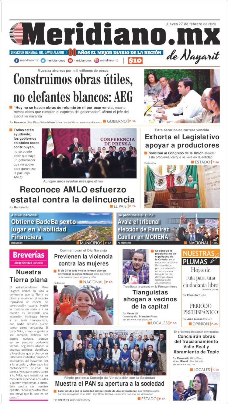 Portada de Meridiano (México)