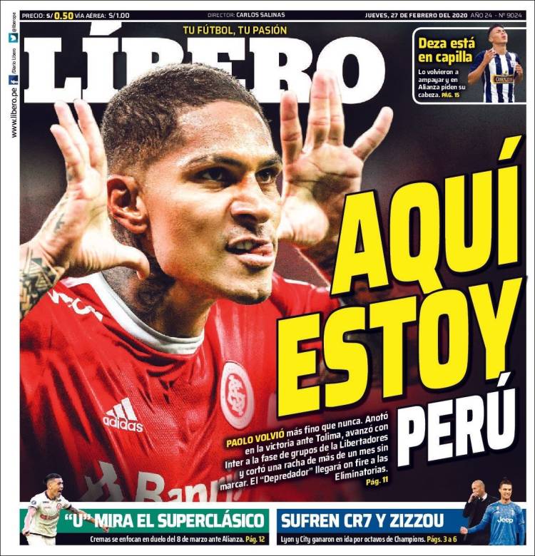Portada de Líbero (Per&uacute;)