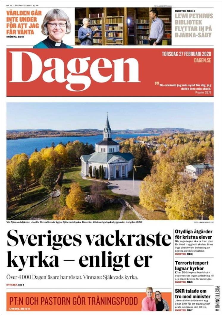 Portada de Dagen (Suecia)