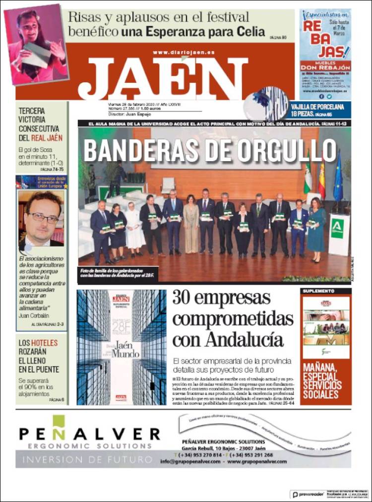 Portada de Diario Jaén (España)